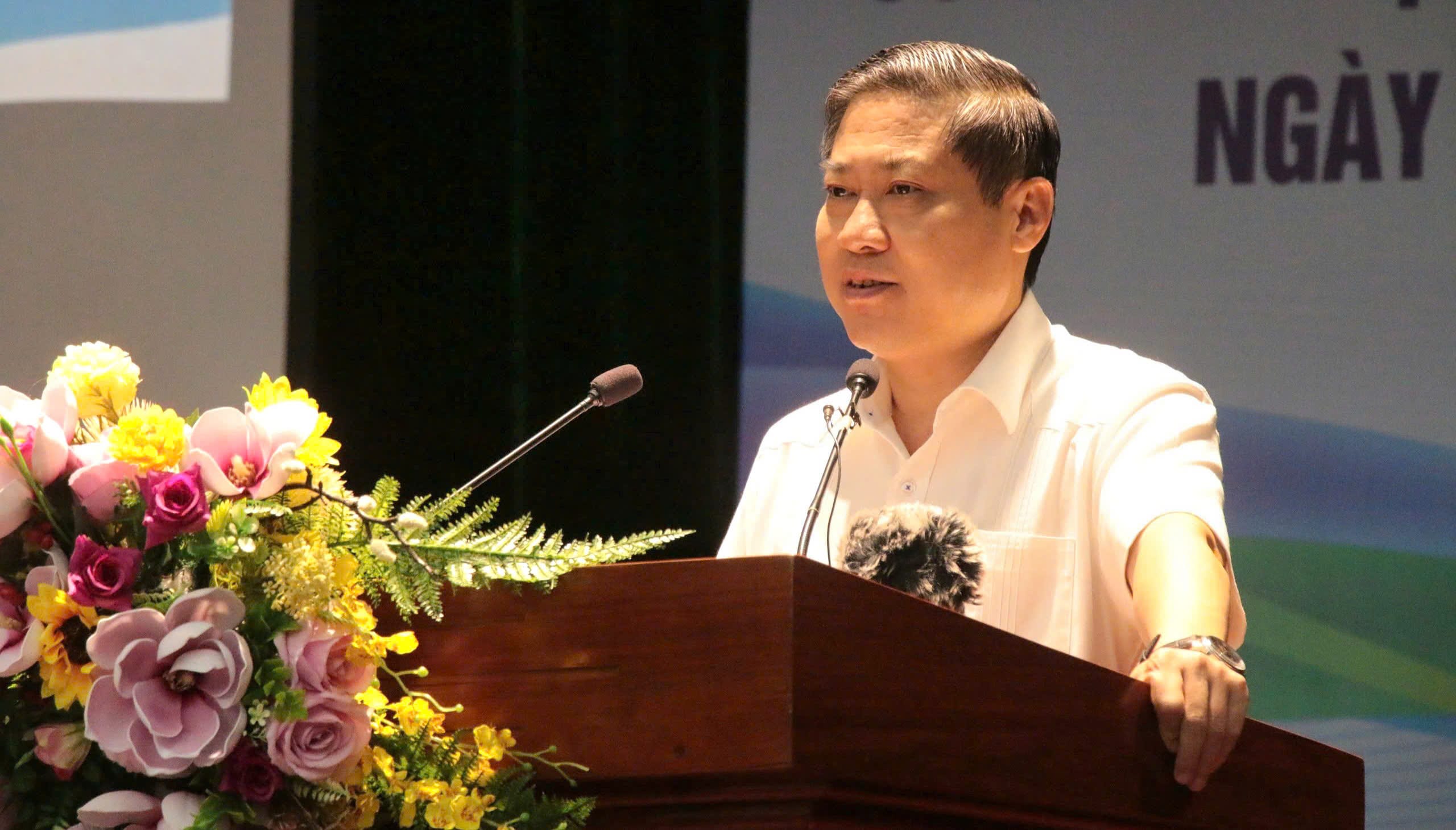 Ông Phan Thái Bình phát biểu tại cuộc họp